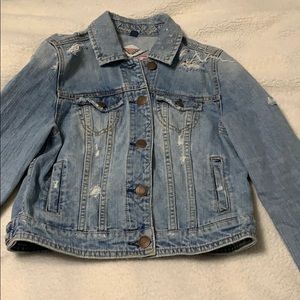 American Eagle distressed denim jacket